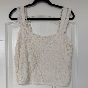 Anthropologie Lace Women’s Top - Cream